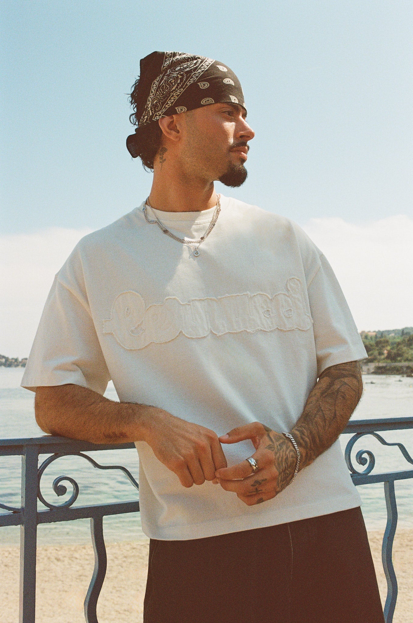 Boxy Applique Logo T-Shirt - White